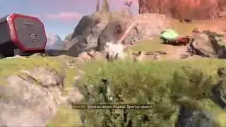 Master chief humps some grass