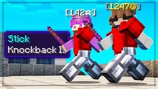 Only Using KNOCKBACK STICKS In Bedwars