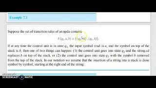 Pushdown Automata in finite automata(PDA)