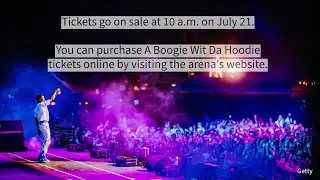 A Boogie Wit Da Hoodie to perform at MVP Arena