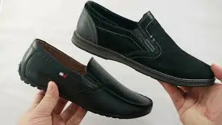 Мужские Кожаные Мокасины