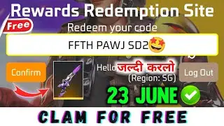 FREE FIRE REDEEM CODE TODAY 23 JUNE REDEEM CODE FREE FIRE | FF CODE TODAY 23 JUNE
