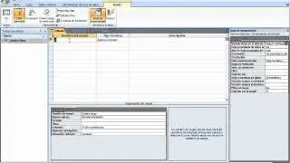 Crear tabla en access 2007