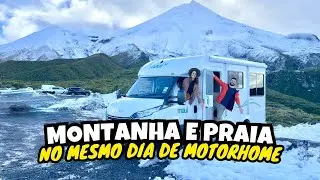 Da montanha até o mar em 1h de motorhome na Nova Zelândia