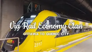 Via Rail Economy Class | Ottawa to Quebec City | Canada Travel