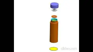 Vacuum Flask-Exploded Animation | SOLIDWORKS | Engineers Hub