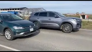 Chery Tiggo 8 Pro Max 4WD 2023 2 0T @230 vs Golf 2017 AT 1 8T 4WD 180 заезд 1 камера старт