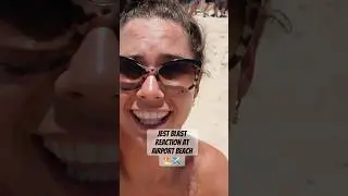 😱 JET BLAST REACTION|AIRPORT BEACH ✈️🏖️