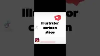 Vector Cartoon Drawing in Adobe Illustrator. Adobe Illustrator drawing steps using pen tool 