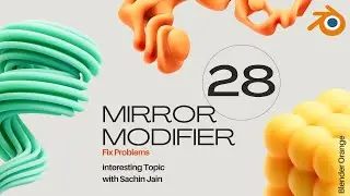 Class 28 - How to use Mirror modifier in Blender | Beginners | in Hindi