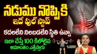 నడుము నొప్పి ఒక్క రోజులో మాయం | Back pain relief in Telugu | Nadumu Noppi | Hi Tv Life
