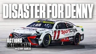How Did Denny Hamlin React To Having His Chance At Victory Slip Away? | Actions Detrimental