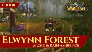 Elwynn Forest - Music & Rain Ambience | World of Warcraft Classic