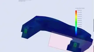 Solidworks Simulation FEA of a hyperelastic sealing pressed on a plate