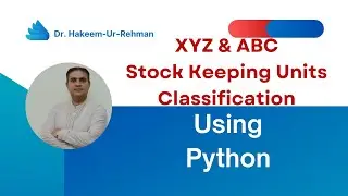 XYZ & ABC Classification Using Python Pandas | Distribution of Stock Keeping Units Using XYZ & ABC