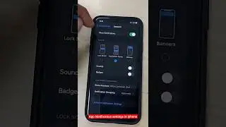 App Notification settings in iPhone#digitalmuks #iphonenotificationsetting #iphonetricks #iphonetips