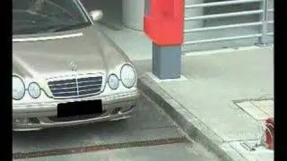Woman in a car park