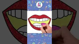 ✏️How to Draw Red Lips👄 #shorts #youtubeshorts #drawing #lips #drawingforkids