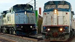 AMTRAK TRAINS + Another Fully Loaded Military Train! (Spring 2026)
