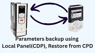 ABB Drive ACS880: Backup/Restore the Parameters using  Local Panel(CDP)