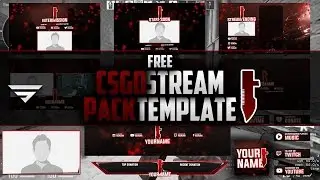 CSGO Stream Pack Template PSD | Free Download | Twitch | Seangraphicx