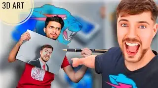 I Draw ‎@MrBeast  | 3D Art | Hyper Realistic Portrait Drawing | So realistic that... 😱