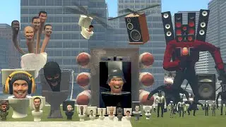 ALL NEW SIREN MAN MECHA BOSS VS ALL SKIBIDI TOILET BOSSES AND SPEAKER MAN BOSSES In Garry's Mod!