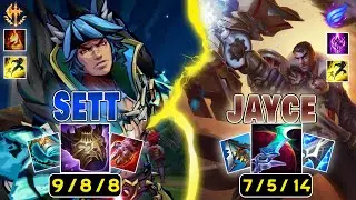 Sett game against another RANGED TOP JAYCE