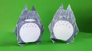 Origami Totoro Tutorial | How to make Totoro Paper Craft DIY