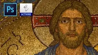 Mosaic Photoshop Action TUTORIAL