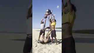 Team Attempts Amazing Acrobatic Trick