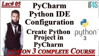 Python Tutorial in Urdu | Hindi | PyCharm Python IDE Configuration | Creating First Python Project