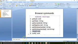 Selenum WebDriver - Learn browser commands  - part1