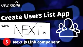 NextJS | Create a user list#5 nextjs link