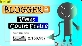 Unique: How To Add View Count On Blogger 2023 ‎✔️ ||  Add Post Views Counter in Blogger