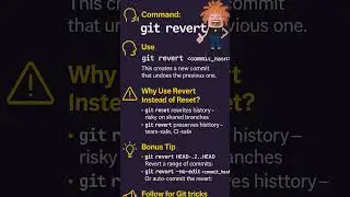 Undo Git Commits Safely with git revert ✅