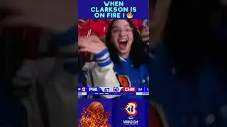 When CLARKSON is on FIRE ! 🔥 Gilas Pilipinas! 20pts in less than 4 minutes!