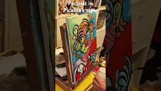 Full video here: #art #painting Paint like #Picasso in 7 easy steps!https://youtu.be/mMdR11MKYNs