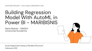 Membuat dan Visualisasi Regresi Model dengan Azure AutoML pada Power BI -- Prediksi Harga Rumah