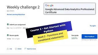 get started with python coursera week 2 quiz answers || Google Advanced Data Analytics