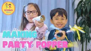 Learn How to Make Party Poppers | KIDDOS SHOW | Educational Video for Children