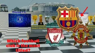 The most titled football clubs in Europe