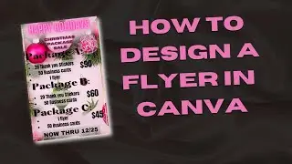 How to design a flyer using canva