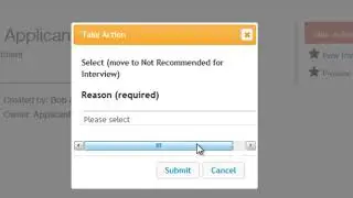 eJobs Move an Applicant in the Workflow