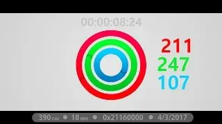 Apple Watch Activity Rings Animation Preview  Made in After Effects