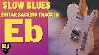 Slow Blues Guitar Backing Track in Eb