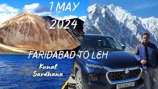 Faridabad to Leh Ladakh Trip Latest video 01/05/2024