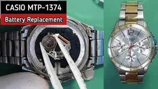 How To Change Your CASIO Watch Battery MTP-1374 | SolimBD | DIY | Watch Repair