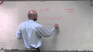 Algebra - Inequalities - Graphing Single Variable Inequalities - Easy