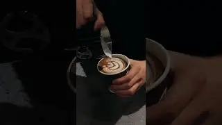 Hojicha coffee latte 🍵☕️